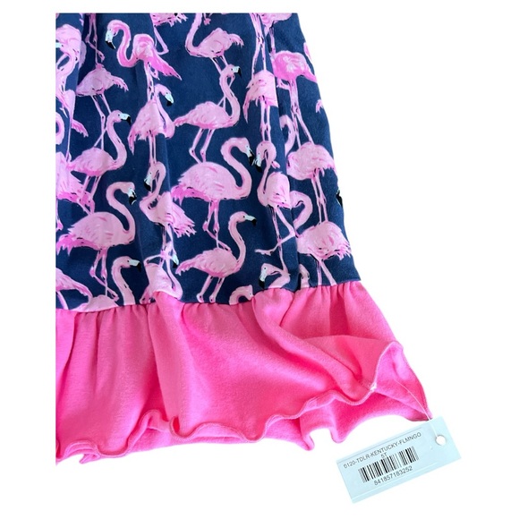 NWT Simply Southern toddler Kentucky Flamingo outfit set size 5T - Picture 4 of 6